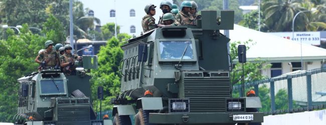 Heavy military presence in Colombo & suburbs