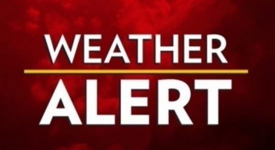 Weather Alert for thundershowers