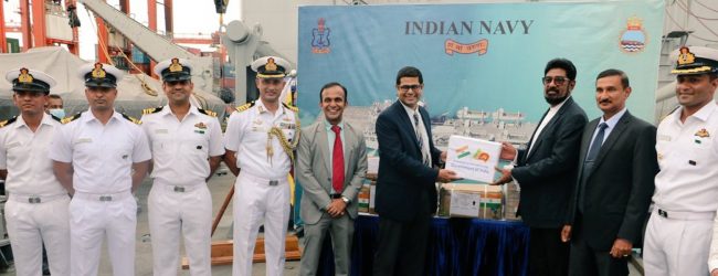 25T of medical supplies from India, handed over to SL