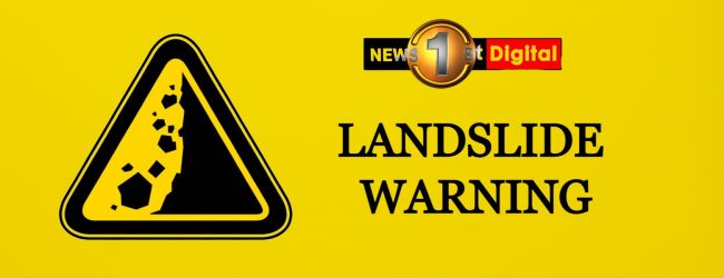 WEATHER ALERT: Landslide Early Warnings for Four Districts