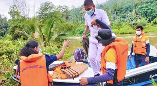 Navy relief teams assist flood affected students