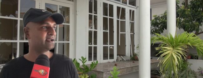 (VIDEO) Iraj’s Kirulapone residence vandalized