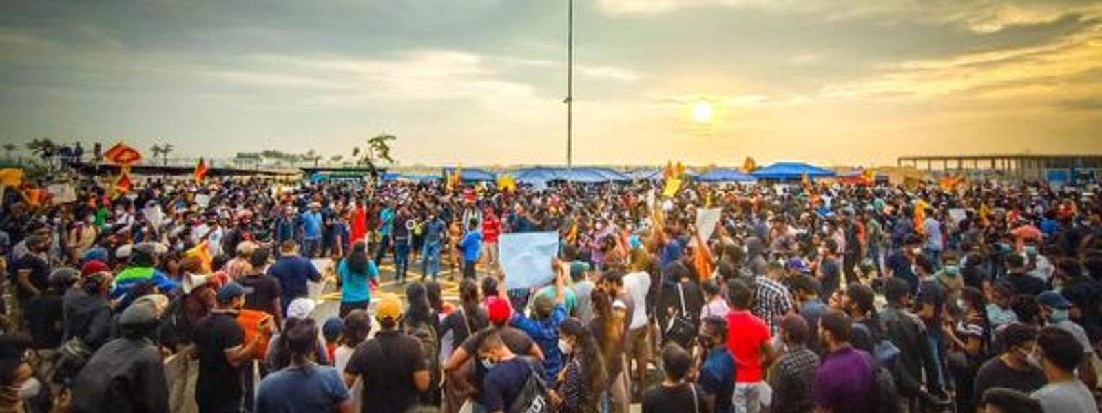 Day 28 for Occupy Galle Face; Sri Lankans continue to stand their ground