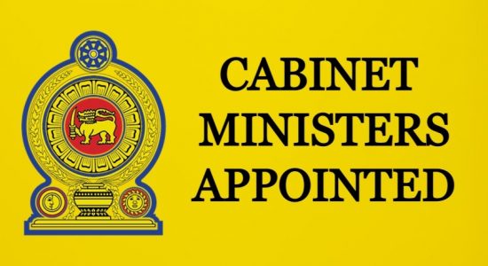 Sri Lanka: More Cabinet Ministers appointed
