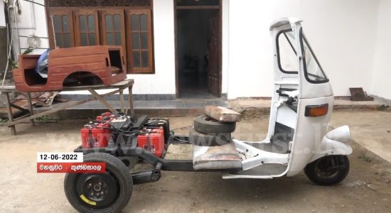 German Engineer in Sri Lanka develops battery-powered three-wheeler; A solution to the fuel crisis