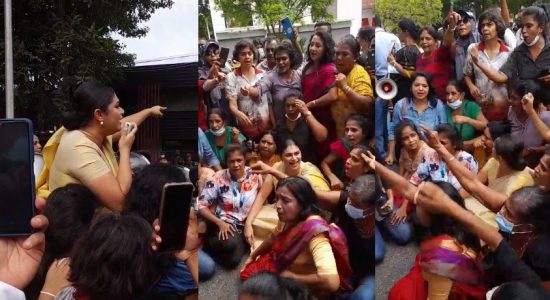 (Video) Hirunika leads protest against PM
