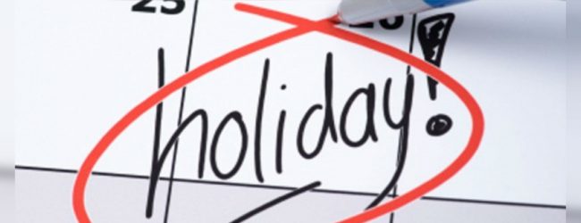 13th June – A holiday for Government & Govt-approved private schools