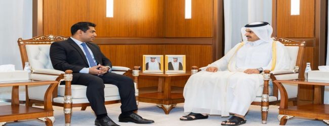Kanchana meets Qatar’s Energy Minister