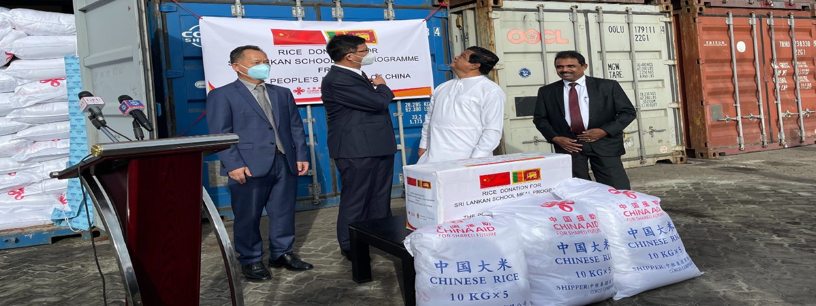 1,000 MT of Chinese Rice reach Sri Lanka