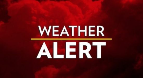 Amber alert issued for strong winds & rough seas