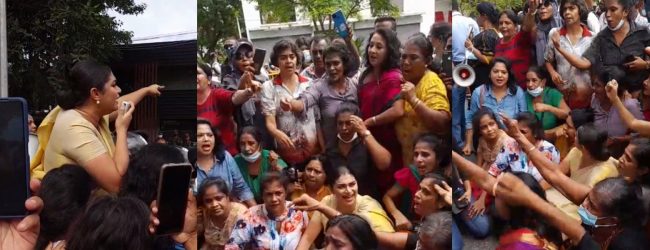 (Video) Hirunika leads protest against Prime Minister