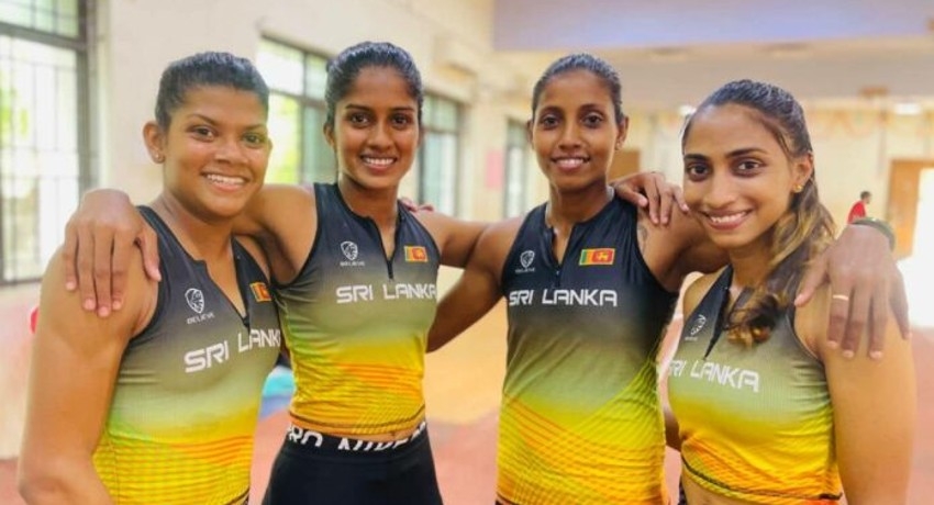 Sri Lanka women win 100m relay silver in India