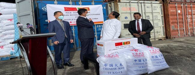 1,000 MT of Chinese Rice reach Sri Lanka