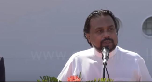 The land may divide us, but the sky and the ocean unites us all: Wimal at the welcome ceremony for Yuan Wang 5
