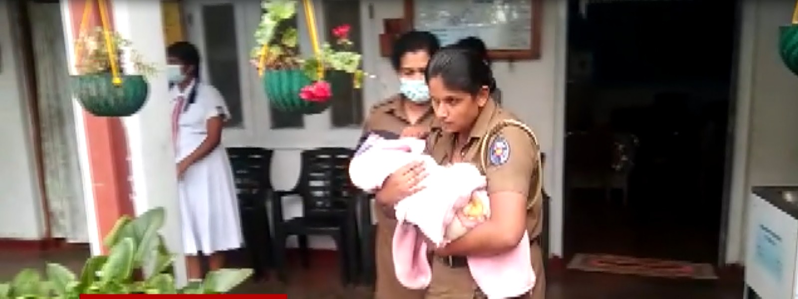 One-month-old infant abandoned at a motor garage