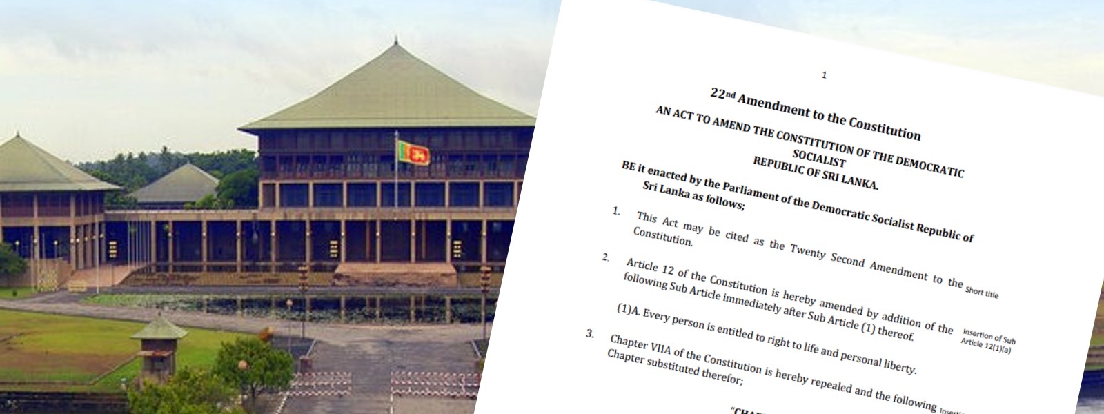 22A to be enacted avoiding a referendum