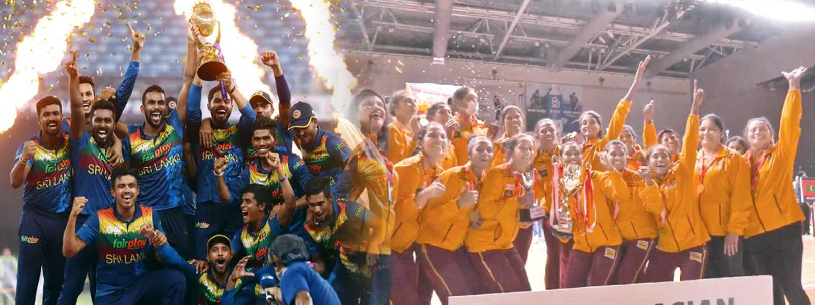 Champions of Asia felicitated by President