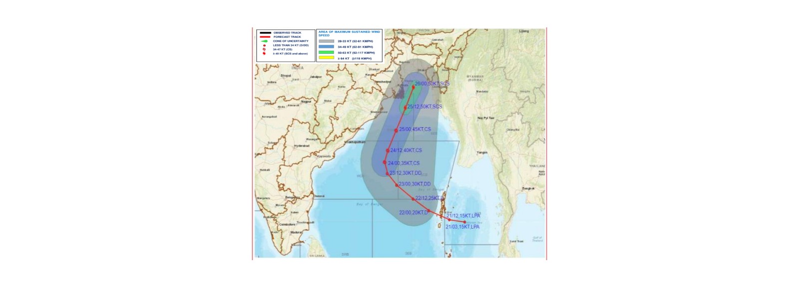 Deep depression becoming cyclonic storm