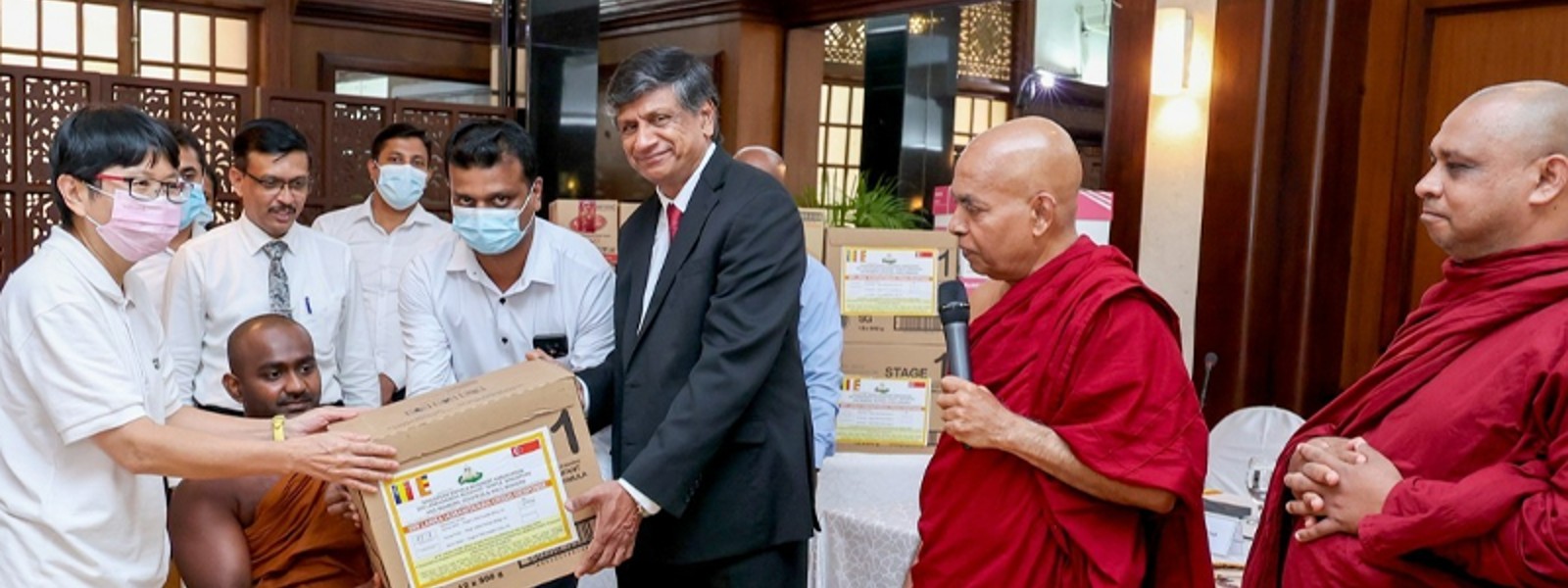 Aid from Sri Lankarama in Singapore