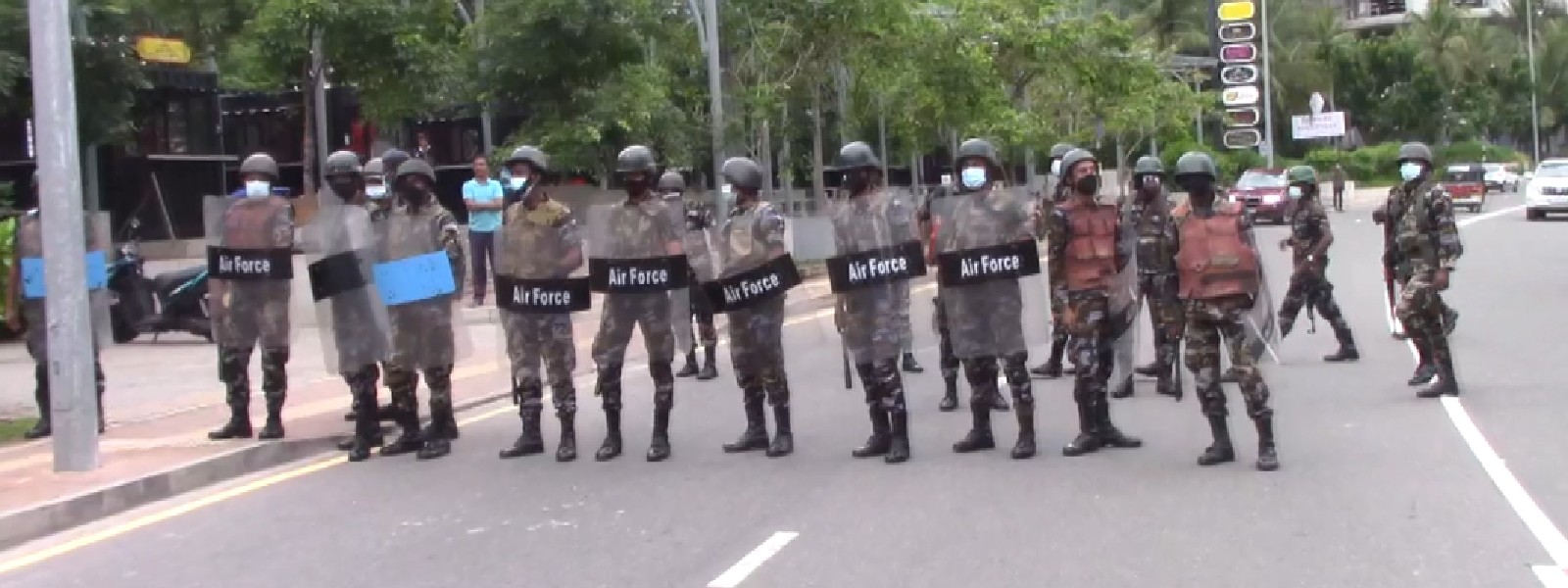 Protest walk by Aragalaya duo blocked