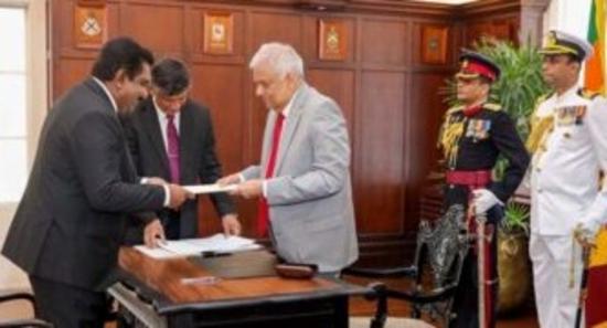 Nissanka Bandula sworn in as the President of the Court of Appeal.