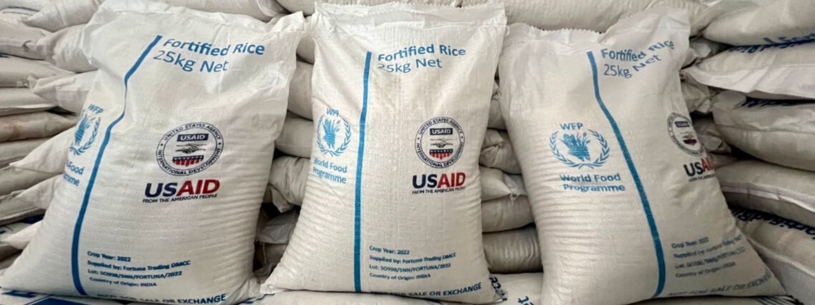 US funded fortified rice shipments in Sri Lanka