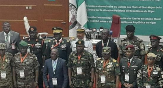 Niger Coup: West African military chiefs meet