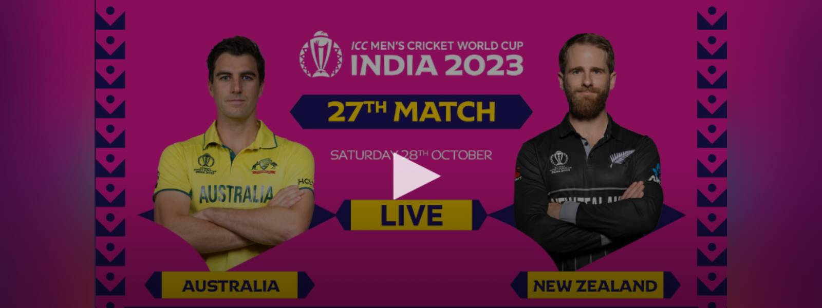 Watch Live: Australia vs New Zealand – ICC world Cup 2023