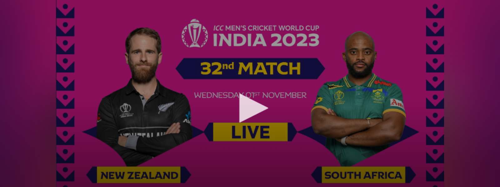 Watch Live: New Zealand vs South Africa – ICC world Cup 2023