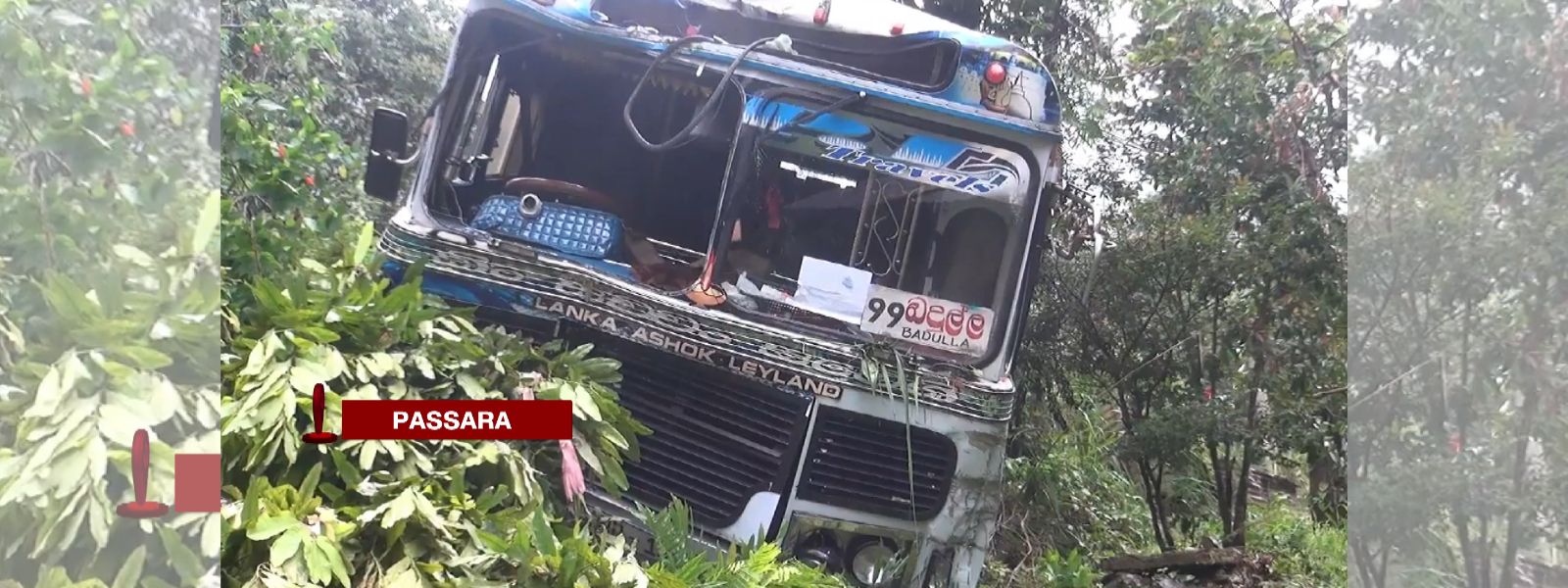 Five Injured Bus Accident in Passara