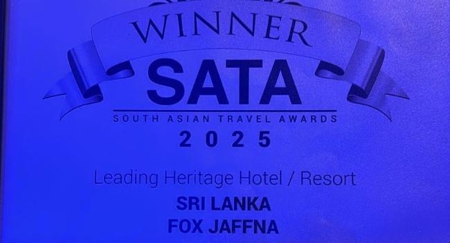 Fox Jaffna Wins Silver for Leading Heritage Hotel