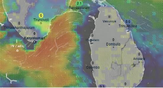 Heavy Showers, Strong Winds Expected Across Sri La