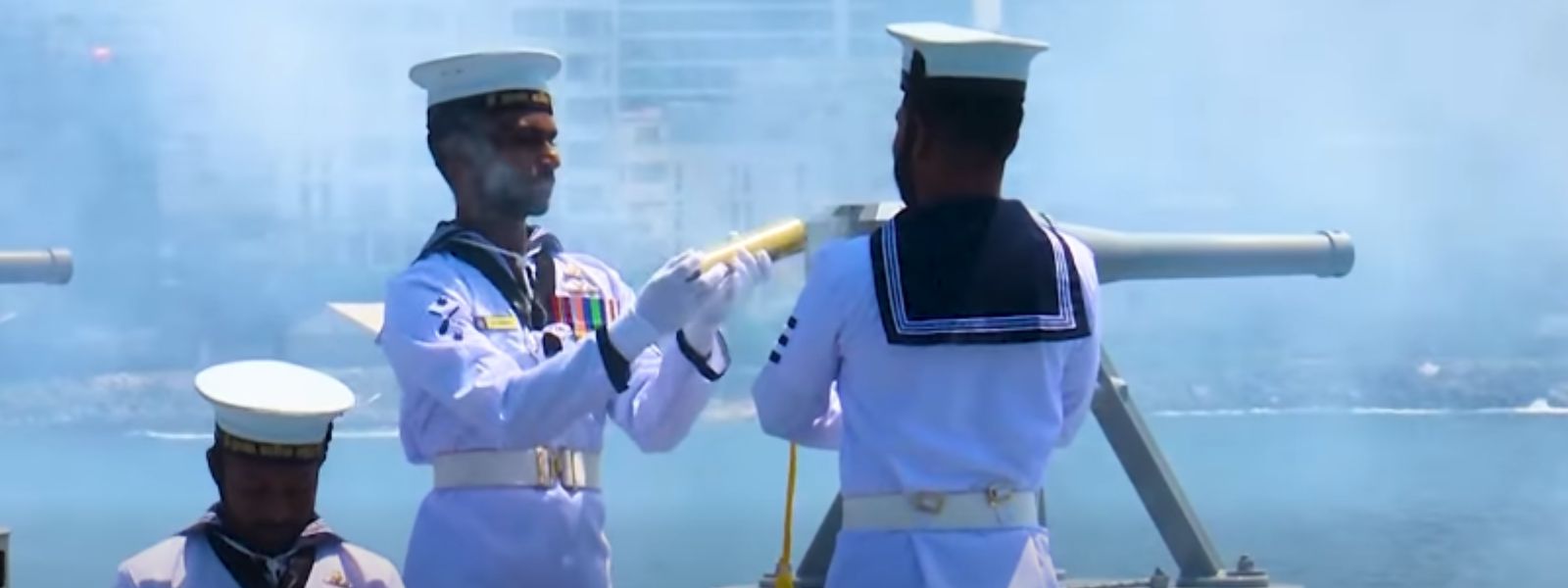 SL Navy Fires Gun Salutes to Mark Independence Day