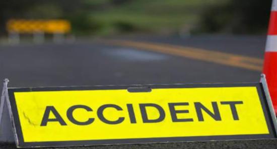 Lorry Crashes into Utility Pole and School Van