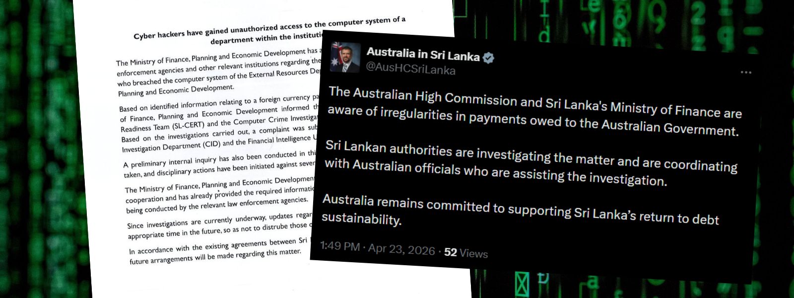 Australian Mission Confirms Investigation Into Owed Payments
