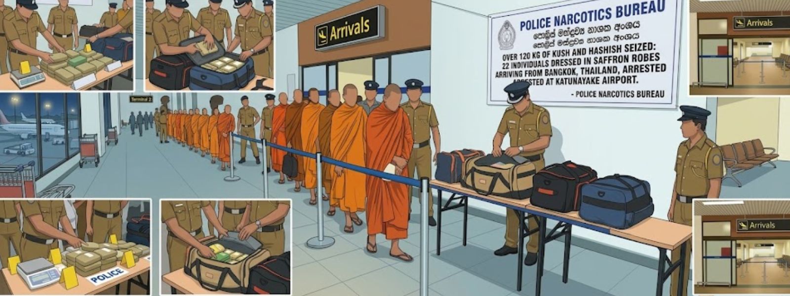 22 Appeared as Monks Arrested with Rs.1.1B Drugs