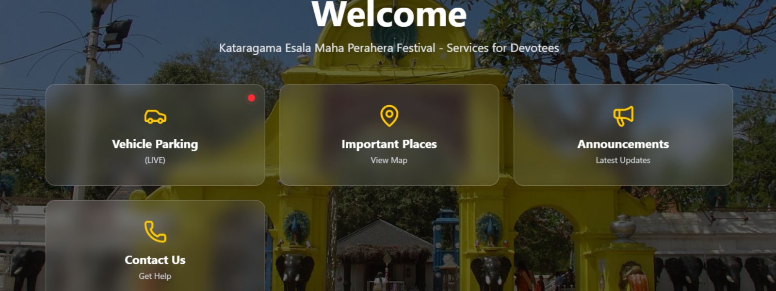Website To Manage Traffic During Esala Perahera