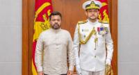 High-Level Navy Visit: President & Commander