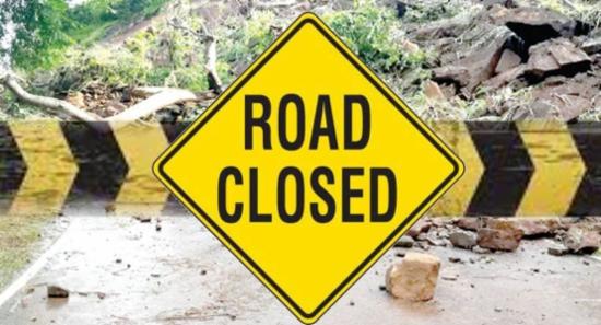 Ganethenna to Lower Kadugannawa Road Closed