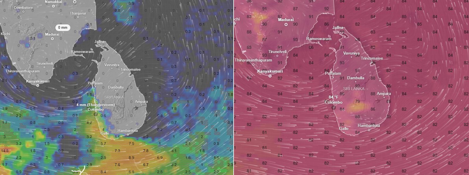 SL Experience Contrasting Weather Conditions