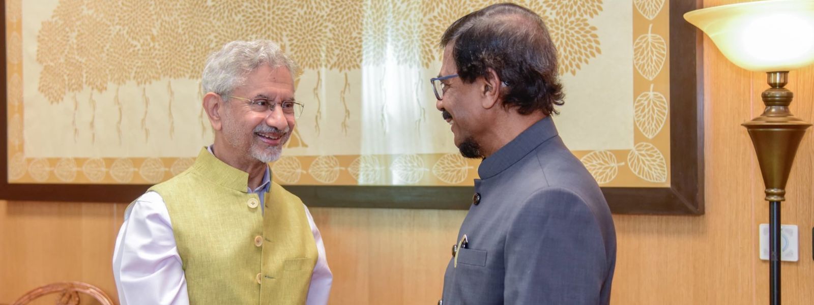 JVP General Sec Tilvin Silva Meets S.Jaishankar