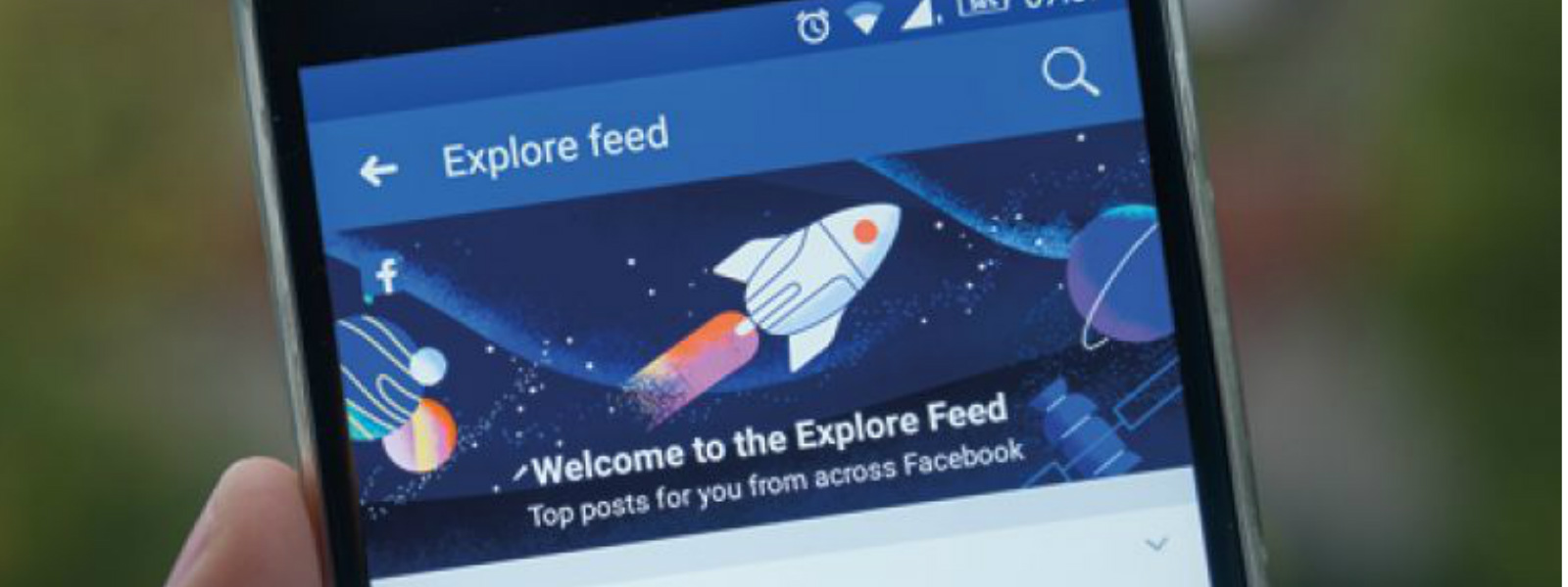 Facebook Explore Feed ඉවතට