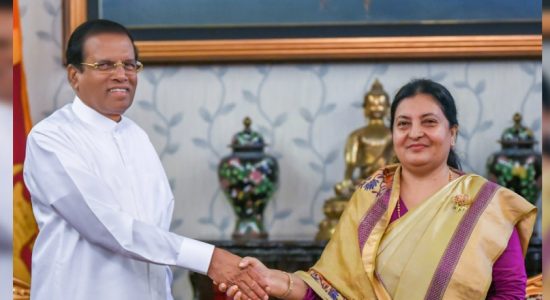 ජනපති හා නේපාල ජනපතිනිය අතර සාකච්ඡා
