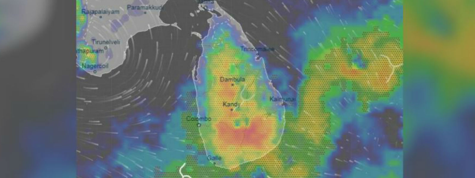 ප්‍රදේශ රැසකට අකුණු සහිත මහ වැසි