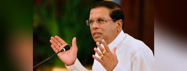 ජනපතිගෙන් විශේෂ නිවේදනයක් 