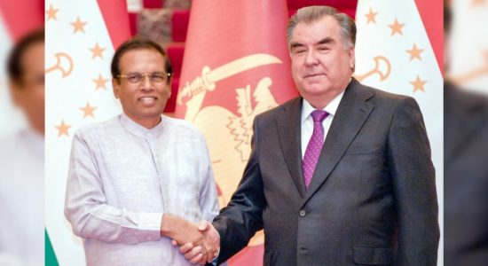 ශ්‍රී ලංකා - ටජිකිස්ථාන ජනපතිවරු අතර හමුවක්