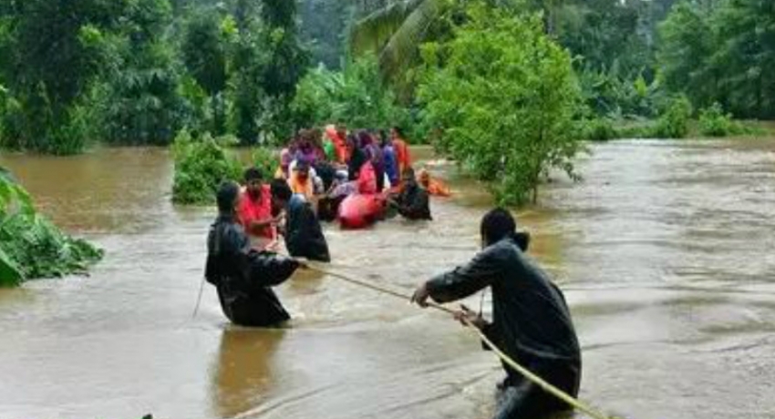 ඉන්දියාවේ ගංවතුරෙන් මිය ගිය සංඛ්යාව 160ක් දක්වා ඉහළට
