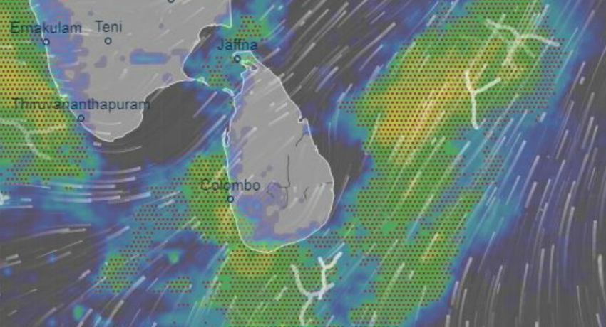 Update: ප්රදේශ රැසකට මහ වැසි සමඟ තද සුළං