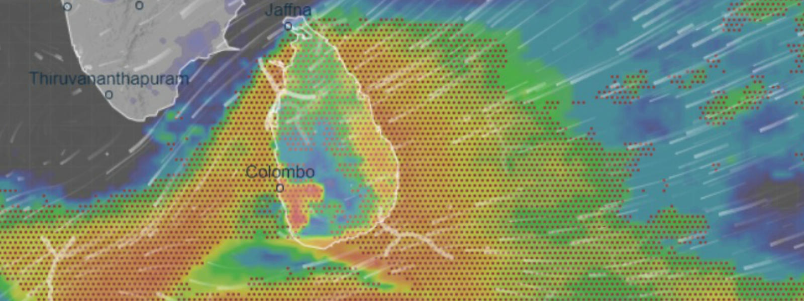 තද වැසි පිළිබඳ අනතුරු ඇඟවීම් නිවේදනයක් 