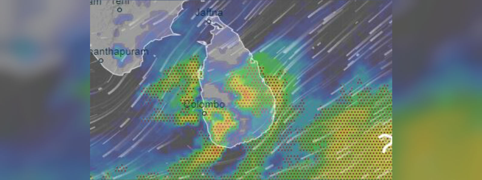 ප්‍රදේශ කිහිපයකට තද වැසි